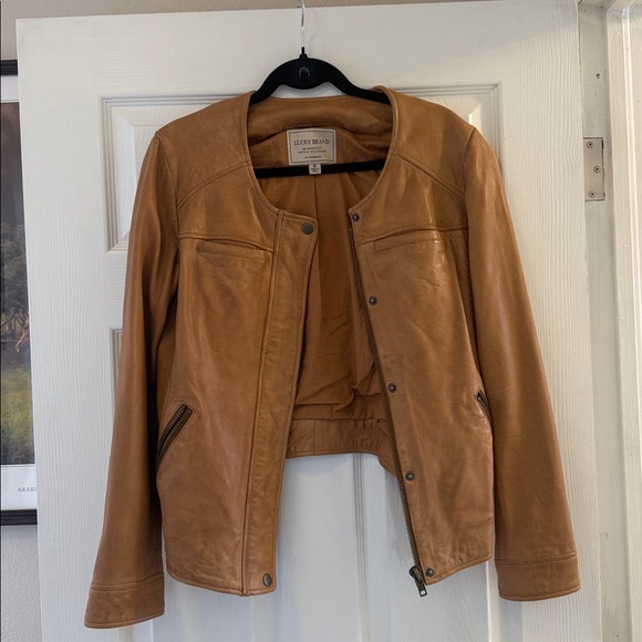 Lucky Brand leather jacket size medium - Picture 5 of 7